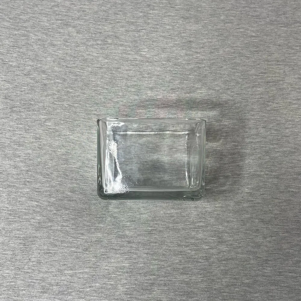 Target 5” Clear Square Glass Jar